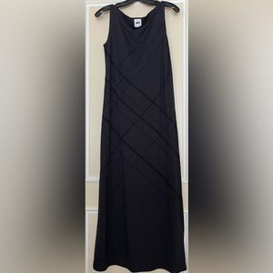NEW DKNY Women's Long Black Cotton Dress